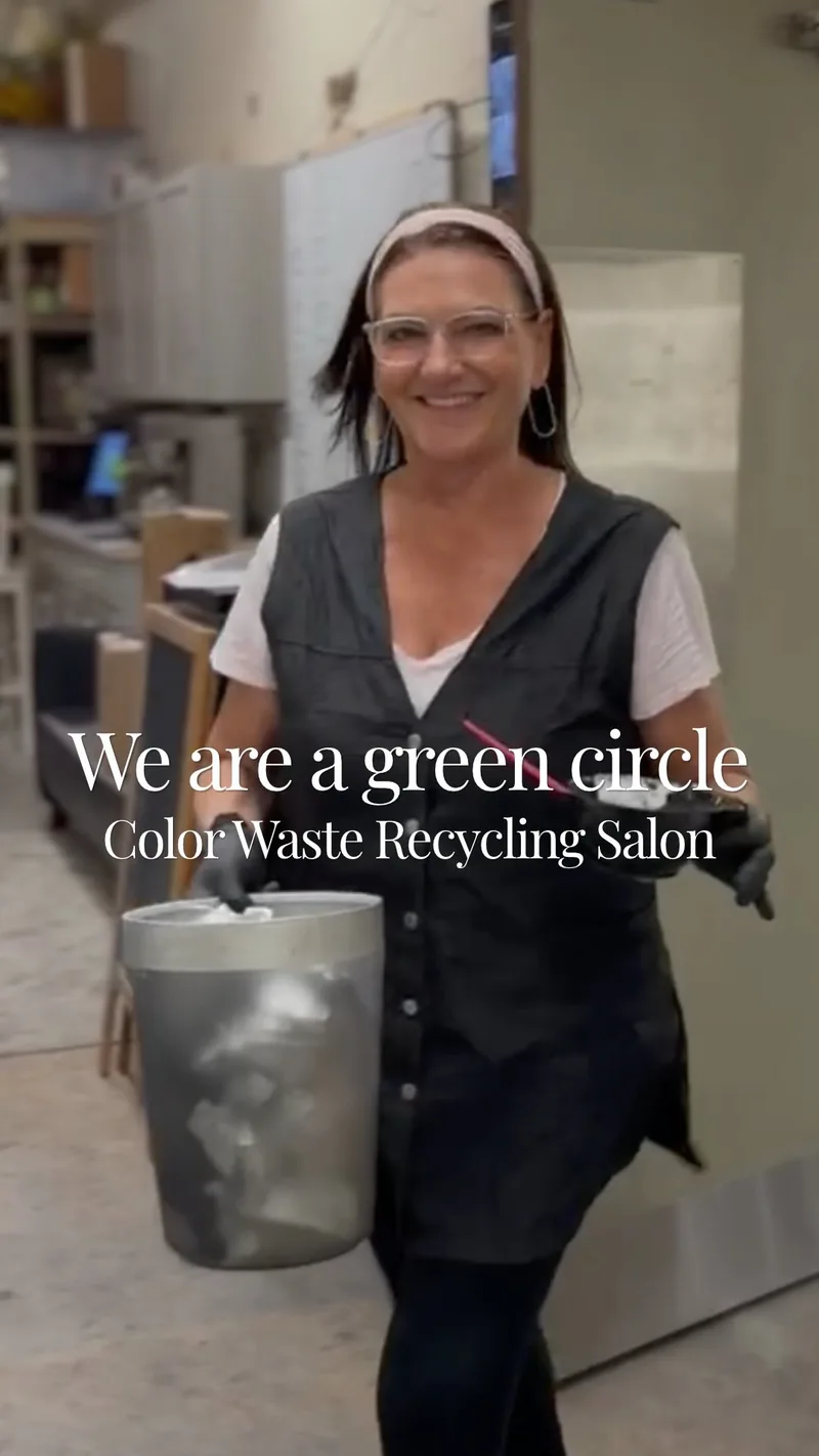 Allure recycles up to 95% of its beauty waste, from used foil to leftover color scraped out of the