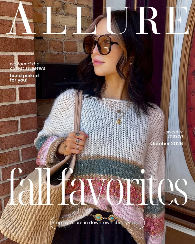 We're sharing a few of our fall favorites from our Allure boutique at 521 North Milwaukee Avenue.